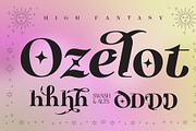 High Fantasy Serifs | Ozelot, a Serif Font by Pedroglifos (Thumbnail 1 of 8)