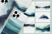 Oceanica - Watercolor Textures, a Background Graphic by Deveze Art & Co (Thumbnail 9 of 14)