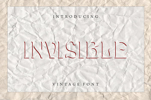 Invisible - Modern Display Font