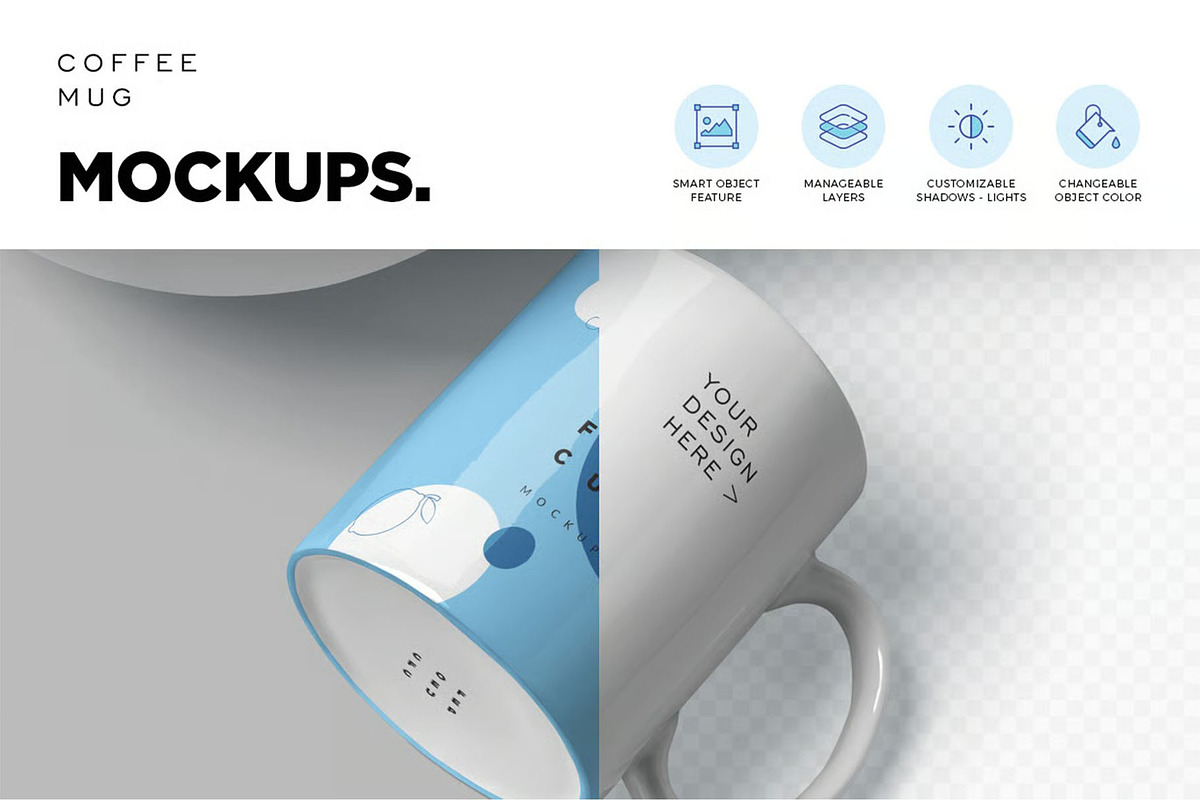 Ceramic Mug Mockups, a Cups & Container Mockup by megostudi0 (Photo 4 of 7)