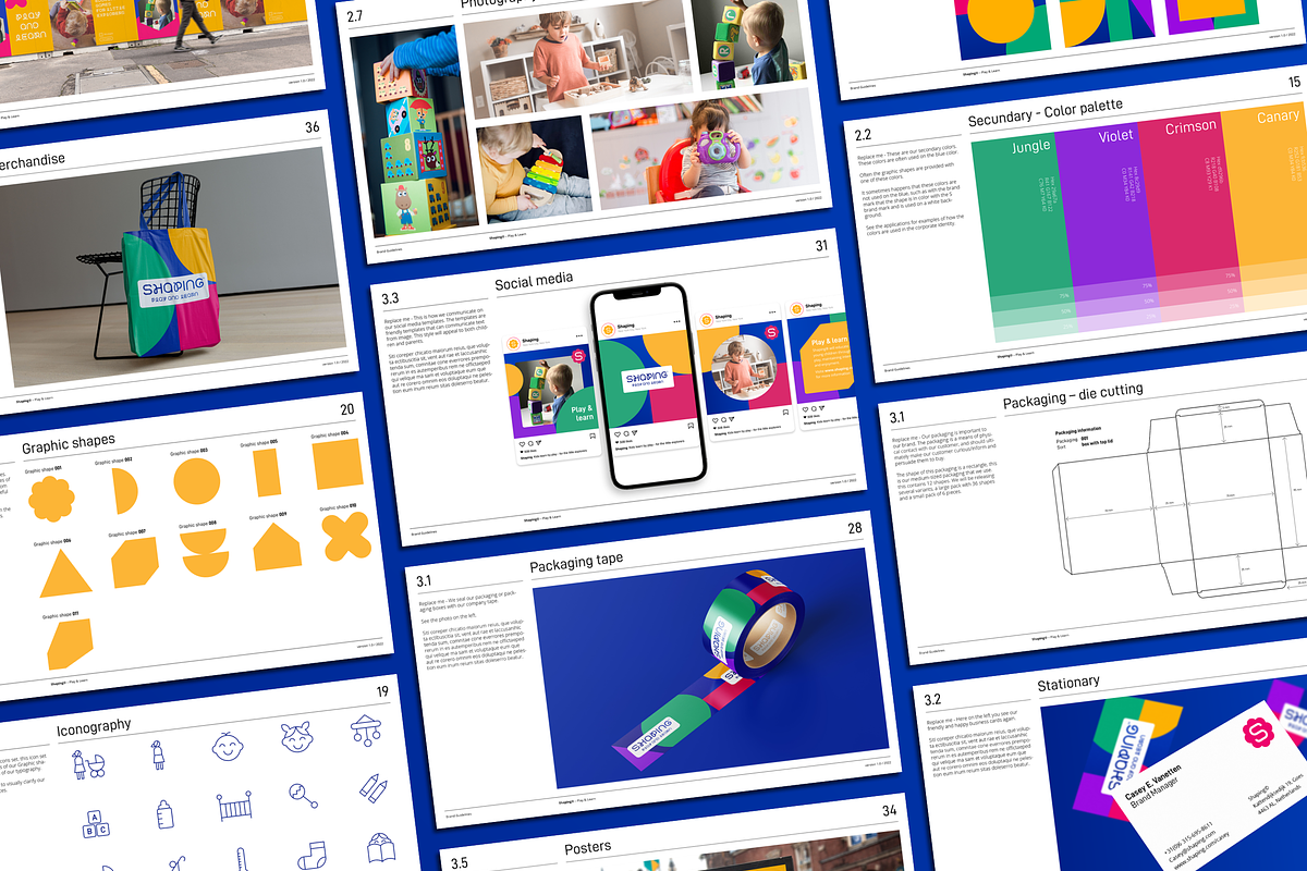 Shape | Brand Guidelines Template, a Presentation Template by Typefool's Shop (Photo 10 of 11)