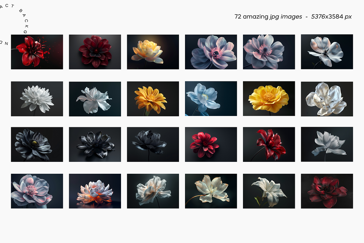 Majestic Gradient Flowers, a Wallpaper Graphic by Lumeno (Photo 8 of 10)