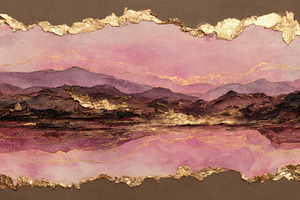 Landscape with mountains and water, a Photo by Beautiful things