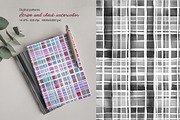 Patternsstripe and check watercolor, a Pattern Graphic by L- design studio (Thumbnail 5 of 6)