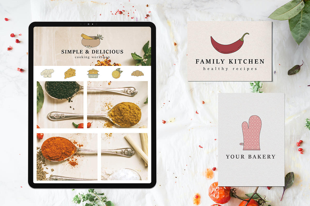 Kitchen & Cooking Icon Set, an Icon by NatalieArtShop (Photo 3 of 15)