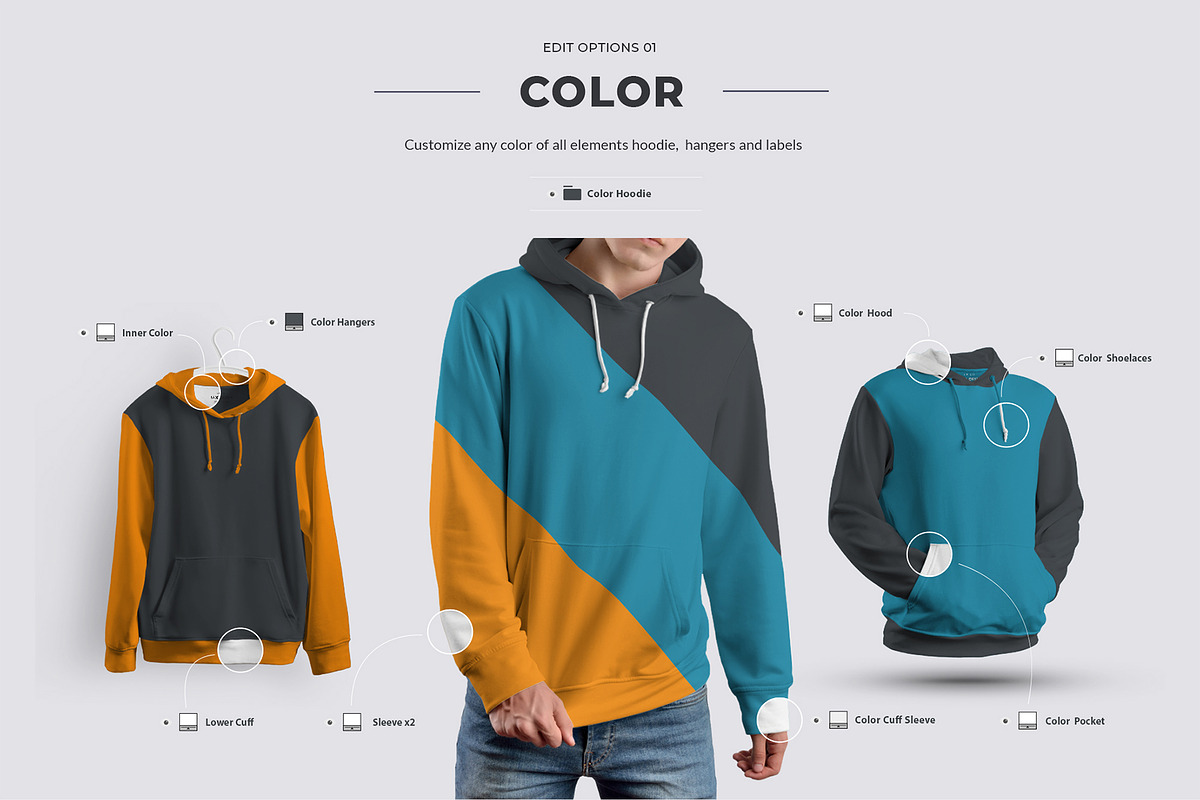 24 Hoodie Mockups ( Collection #2 ), a Hoody Mockup by Grow Design Craft Studio (Photo 3 of 7)