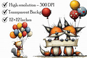 Cute New Year Forest Animals Clipart, an Illustration by Libby Wishes (Thumbnail 6 of 7)