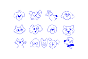 Pets and mascots, vector elements, a Graphic by venimo (Thumbnail 6 of 13)