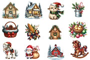 Christmas Farm Sublimation Clipart, an Illustration by Designworld (Thumbnail 3 of 6)