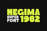 Negima 1982, a Sans Serif Font by Monoletter Studio (Thumbnail 1 of 3)
