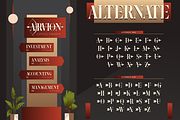 Arcex, a Serif Font by Burntilldead (Thumbnail 6 of 15)