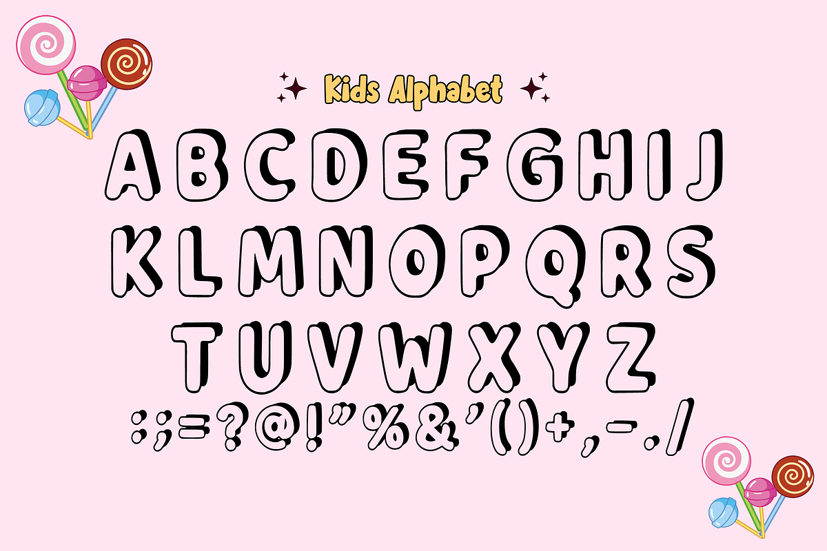 Morning Bubbles - Display Font, a Font by KiddoGlyphs Studio (Photo 4 of 5)