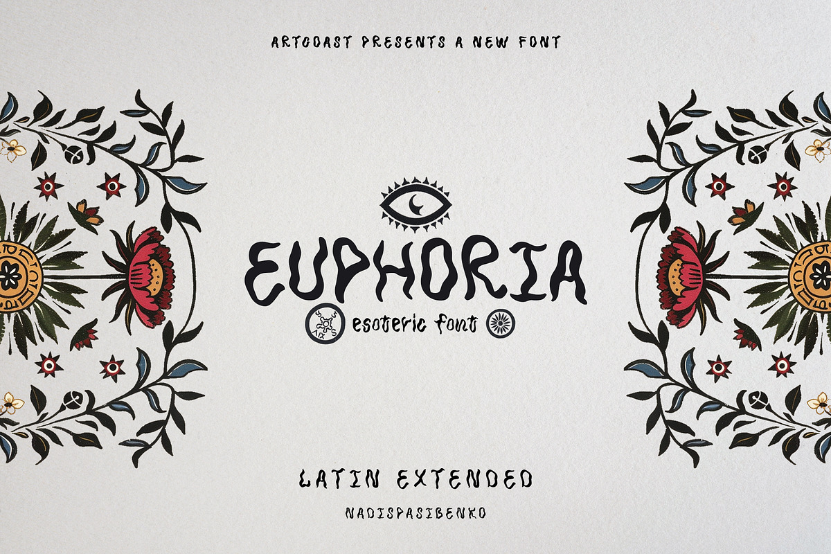 Euphoria Esoteric Font, a Handwritten Font by Artcoast Fonts (Photo 1 of 10)