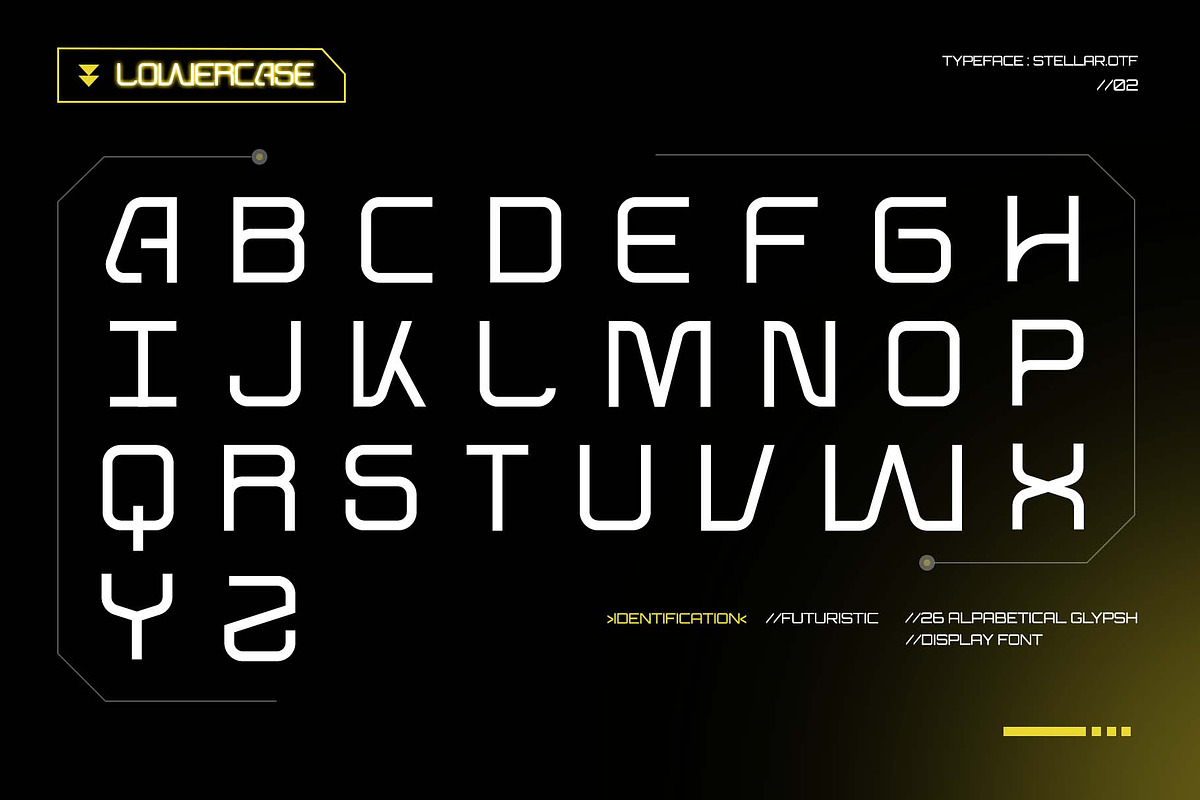 Stellar - Futuristic Display Font, a Sans Serif Font by Inviline.co (Photo 3 of 7)