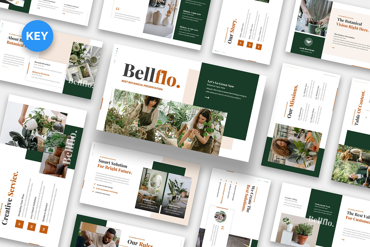 Bellflo Botanical Keynote, a Presentation Template by kerismaker (Photo 1 of 6)
