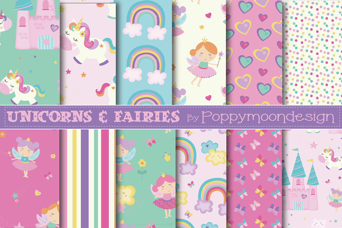 Unicorns & fairies, an Illustration by Poppymoondesign (Photo 5 of 6)