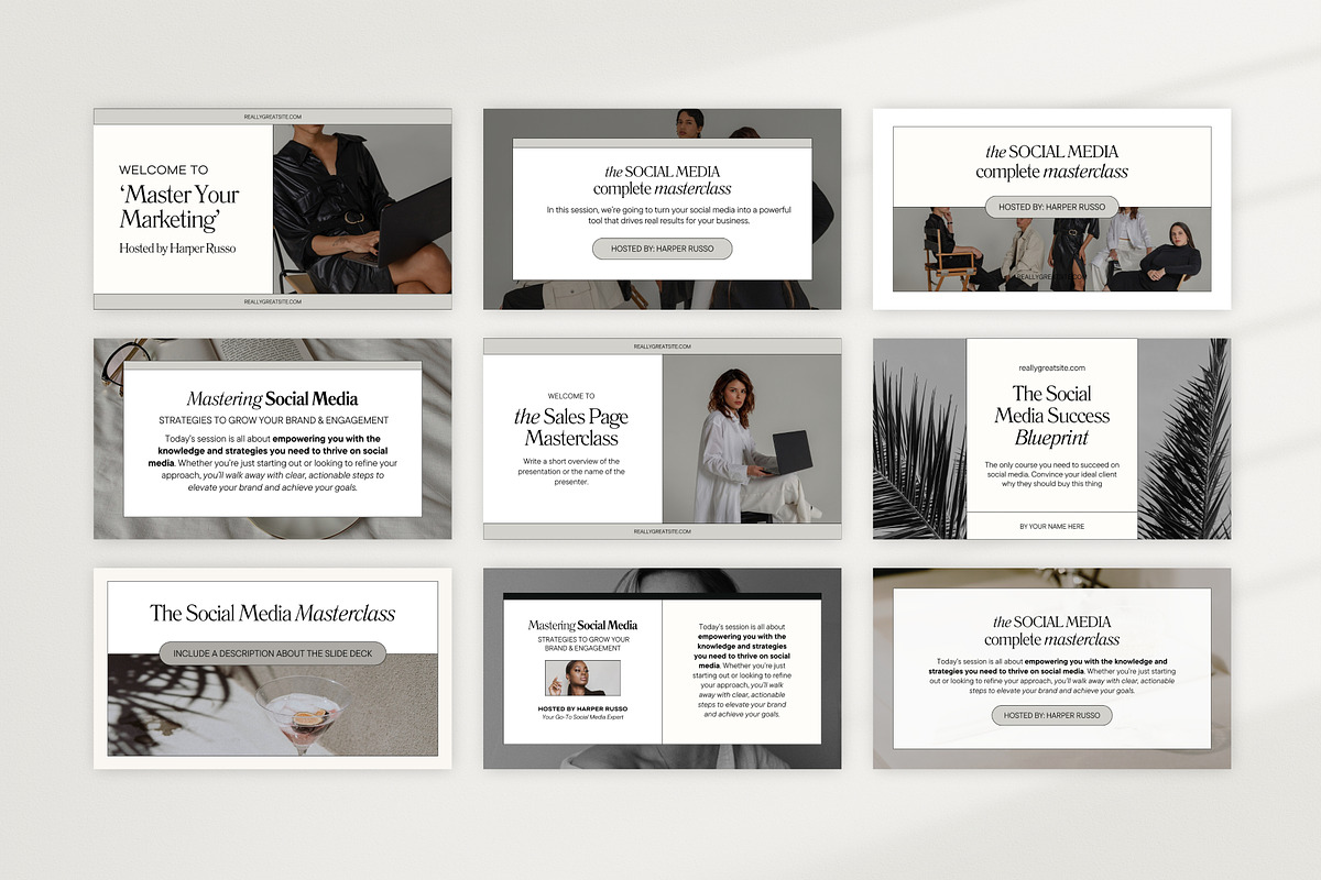Slide Deck & Webinar Canva Templates, a Presentation Template by Fallon Gerst (Photo 6 of 22)