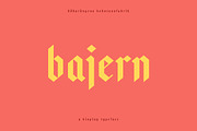 Bajern — A modern fraktur, a Blackletter Font by Hökis Bokstavsfabrik (Thumbnail 1 of 8)