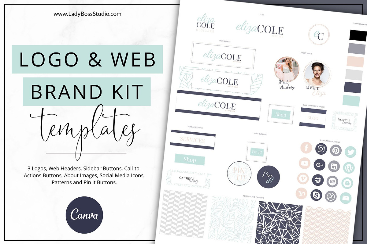 Branding Bundle | Canva Turquoise, a Social Media Template by Lady Boss Studio (Photo 5 of 5)