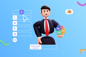 3D Character Businessman