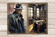 Detective Junk Journal Kit, a Person Illustration by GlamArtZhanna (Thumbnail 8 of 9)