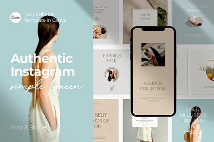 Authentic - Canva Instagram Pack