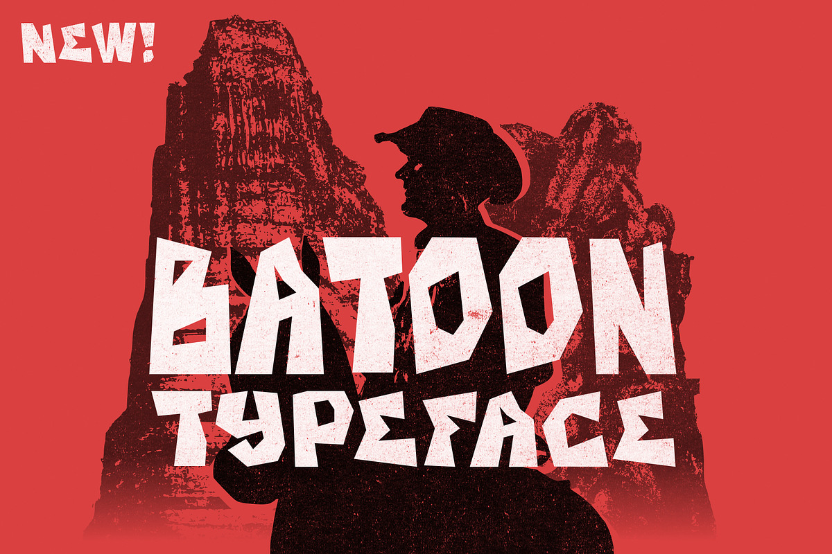 Batoon - Rugged Typeface, a Sans Serif Font by HipFonts (Photo 1 of 10)