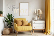 Frame Mockup Living Room - 404, a Product Mockup by Mockup Shop (Thumbnail 1 of 2)