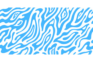 Psychedelic groovy water pattern, a Decorative Illustration by Vector Tradition