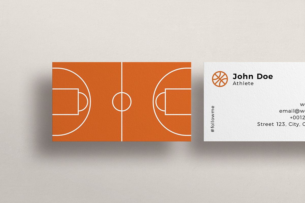 Basketball Business Card Template, a Business Card Template by P.F ...