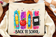 Cute Back to School Sublimation PNG, a Seasonal Illustration by Canvas Craft (Thumbnail 4 of 6)
