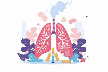 Smoking prevention Lungs and cigaret, a Health & Medical Photo by Pixeness