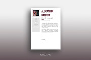Resume / CV template - Alexandra, a Resume Template by Mellene Templates (Thumbnail 2 of 3)