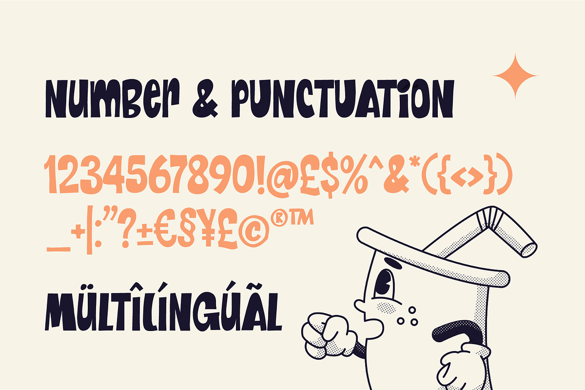 Castoori - A Playful Retro Font, a Handwritten Font by Tiptop Graphic (Photo 4 of 10)