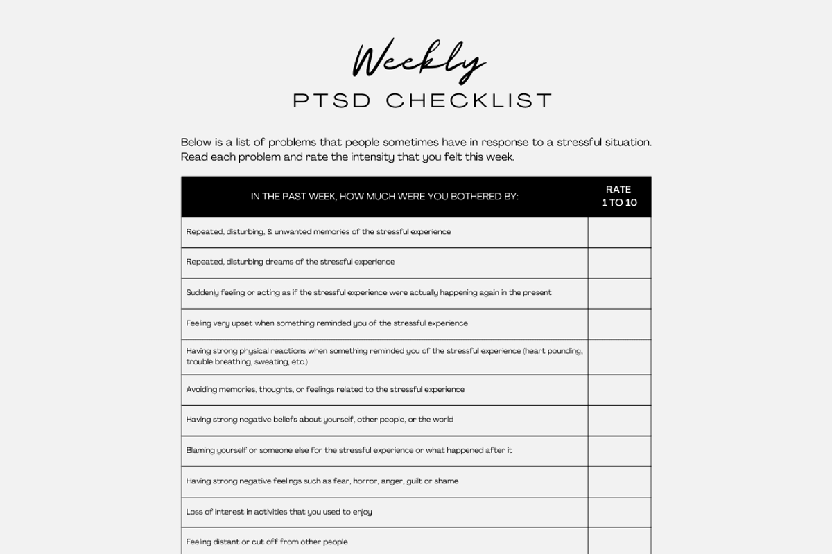 PTSD Healing Therapy Planner, a Print Template by Brand Your Biz Co. (Photo 5 of 9)