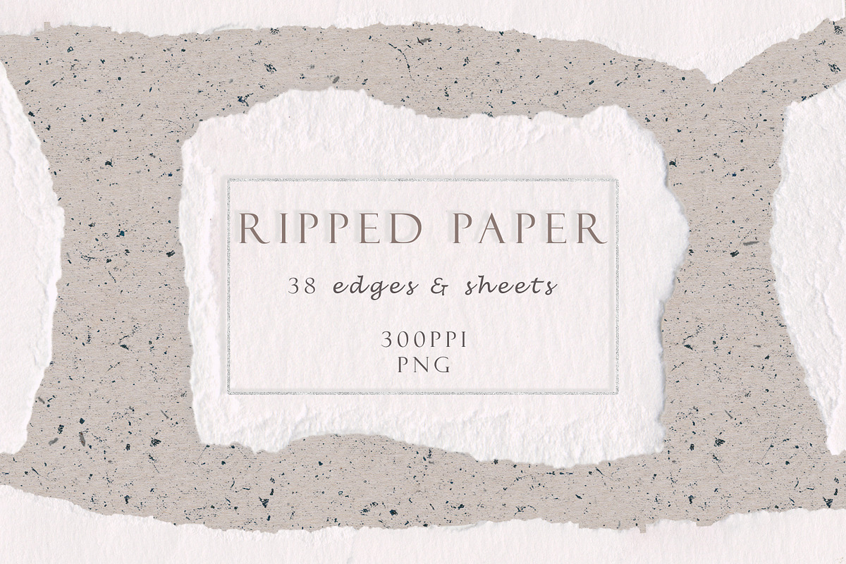 Ripped Watercolor Paper Pack, an Object Graphic by Liquid Amethyst Art (Photo 1 of 7)