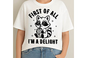 I'm Delight Funny Raccoon SVG Png, an Object Graphic by EllaMaiyaali (Thumbnail 3 of 6)