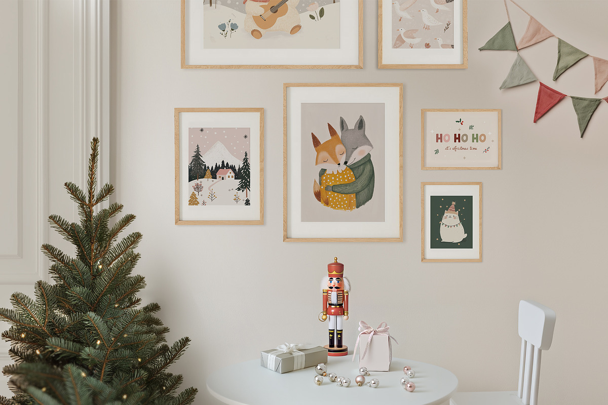 150 Christmas Kids Posters & Prints, a Background Graphic by Muse Artist (Photo 13 of 17)
