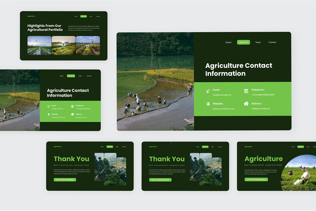 Organic Agriculture Farm Powerpoint, a Presentation Template by SquidPixey (Photo 6 of 6)