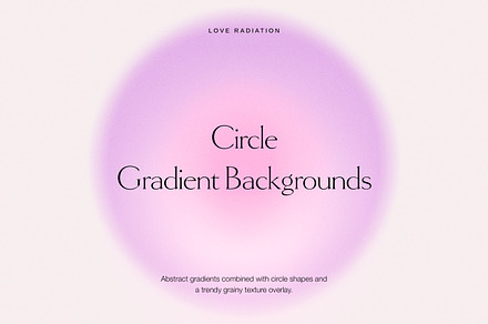 Circle Grainy Gradient Backgrounds