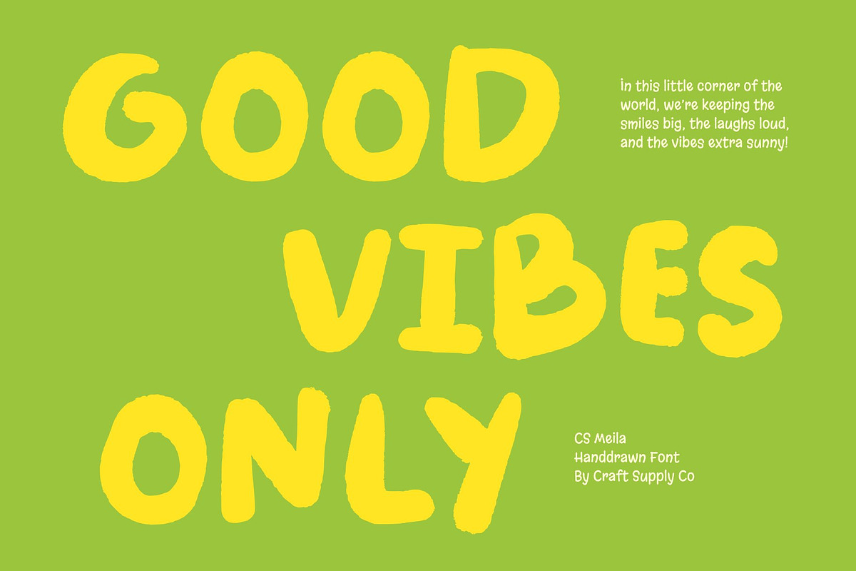 CS Meila – Kids Font, a Handwritten Font by Craft Supply Co. (Photo 5 of 8)