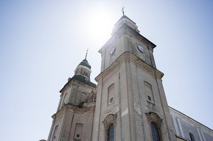 Historic church of Saint Anthony and Bernardine Monastery in Zbarazh towers aga, a Photo by AS photostudio