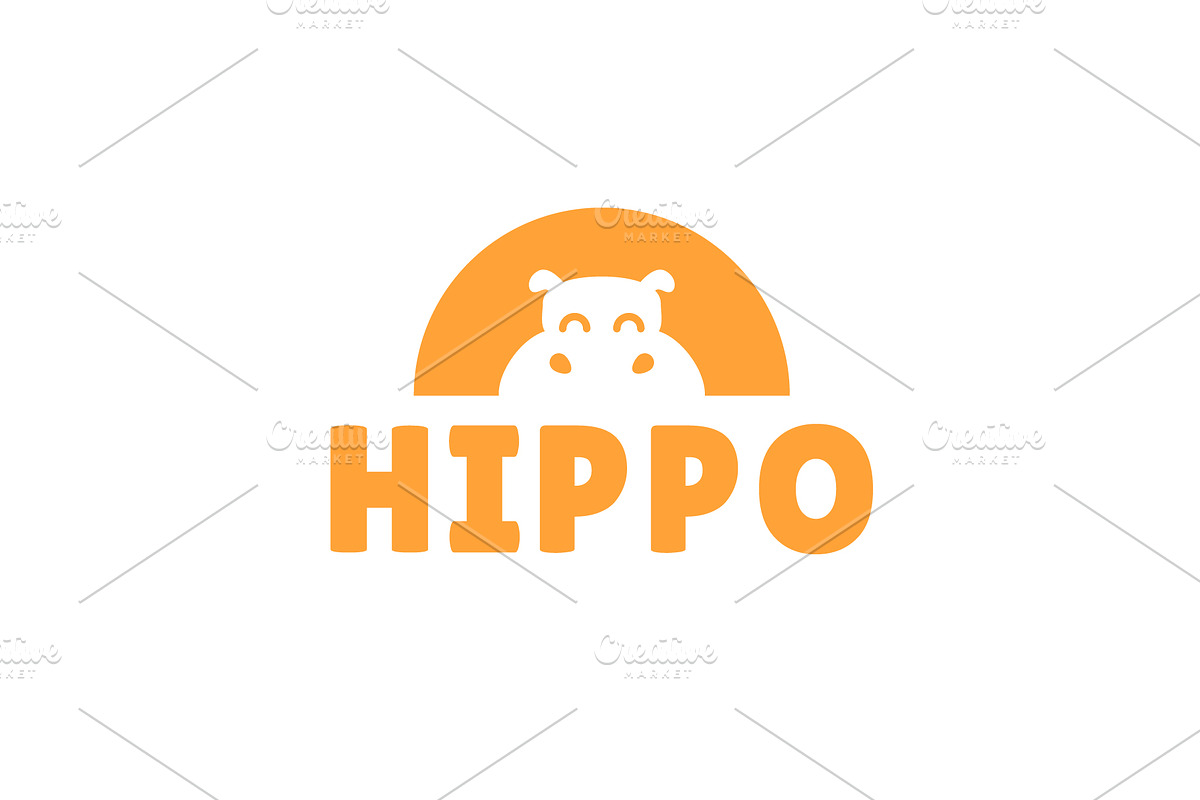 Hippo logo vector icon illustration, a Branding & Logo Template by Dyn Studio