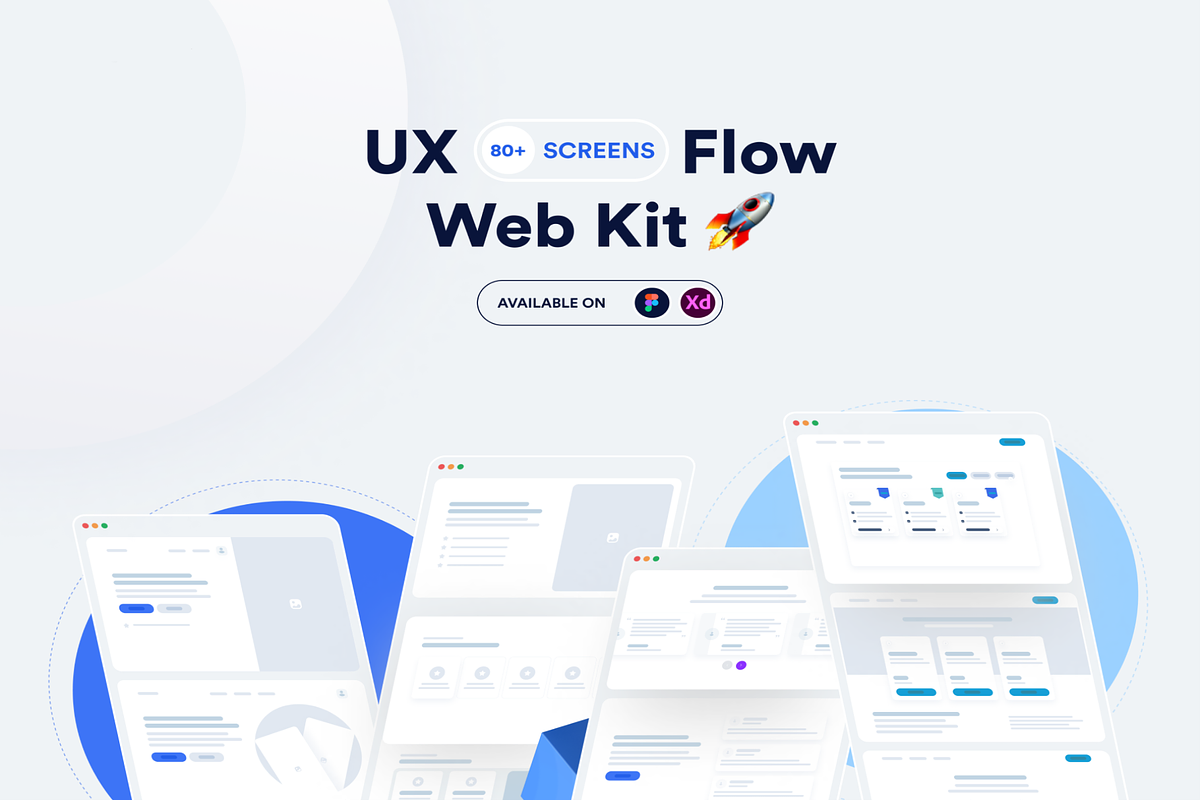 UXFlow Web Kit Design, an UI Kit Template by Creative Perspective (Photo 1 of 10)