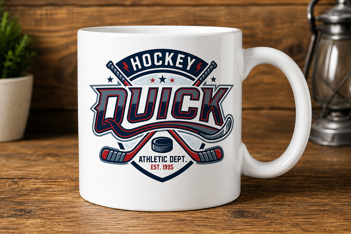 Vintage Quick Hockey Logo, an Object Graphic by Artivon (Photo 1 of 3)