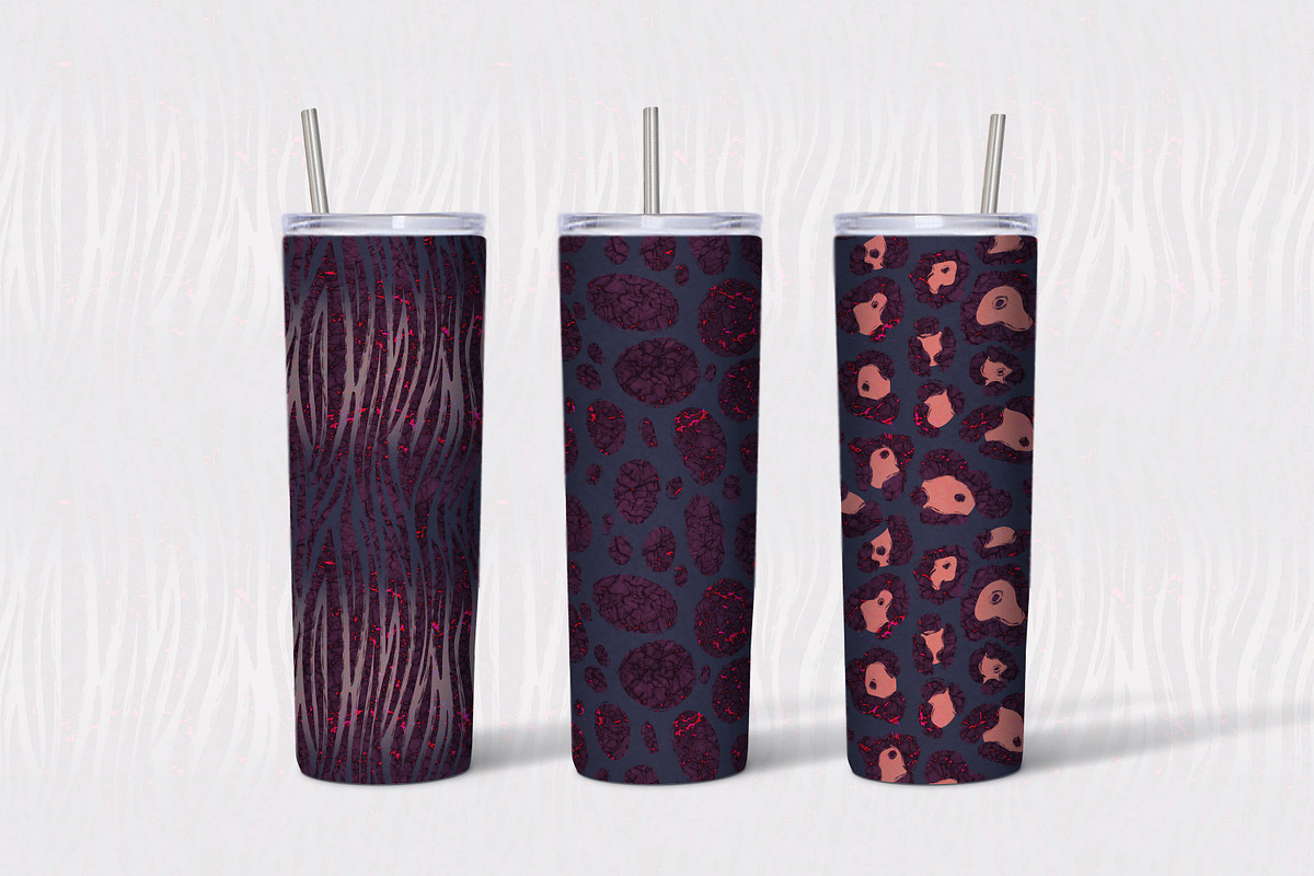 Wild Animal Prints Set Night Drama, a Pattern Graphic by Oksana Dovhopol Art (Photo 11 of 19)