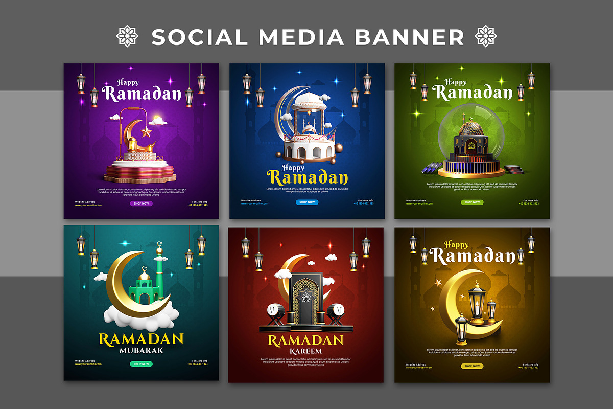 Ramadan Social Media Post Template, a Social Media Template by Modaldesain