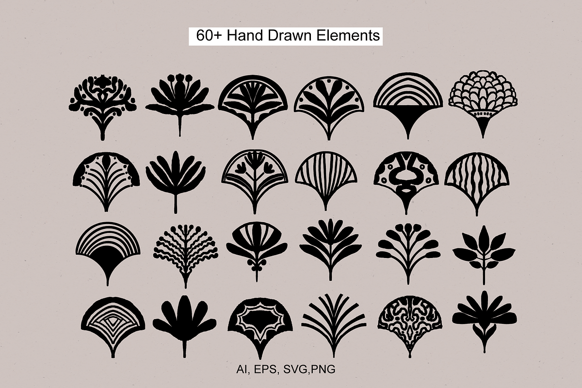 Scallop Motifs and Patterns, a Decorative Illustration by Sweet Fig (Photo 2 of 15)