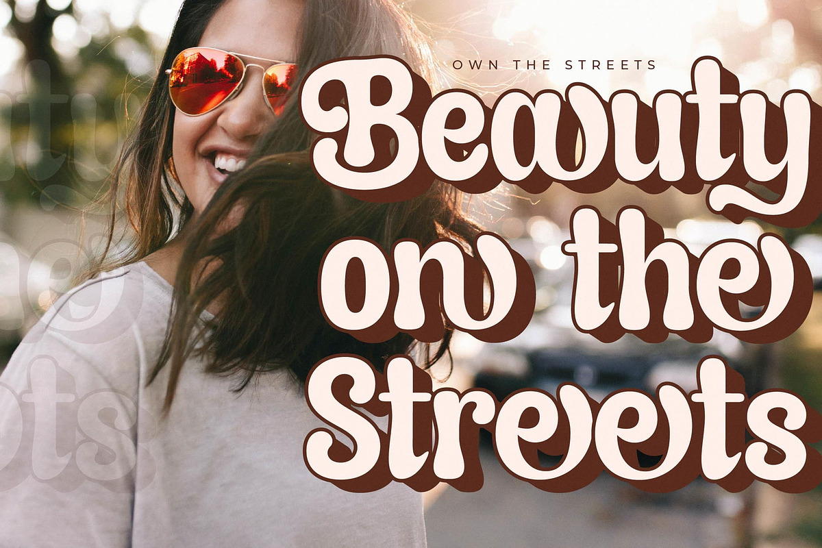 Asterah Quirkyn  Chunky Groovy Font, a Serif Font by Letterena Studios (Photo 2 of 15)
