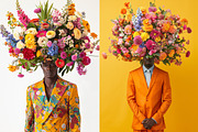 74 Bouquets on the heads, a Beauty & Fashion Photo by Handmadefont (Thumbnail 5 of 15)